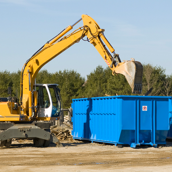 how many times can i have a residential dumpster rental emptied in Parkers Settlement IN